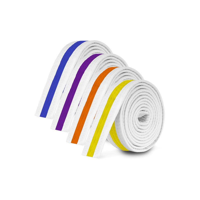 White Stripe Belt