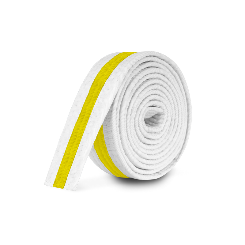 White Stripe Belt