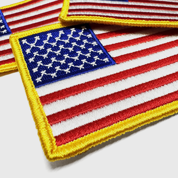 USA Flag Patch 3.5"W