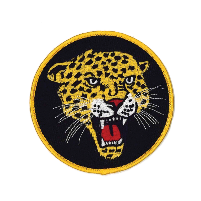 1235 Leopard Head Patch 5"